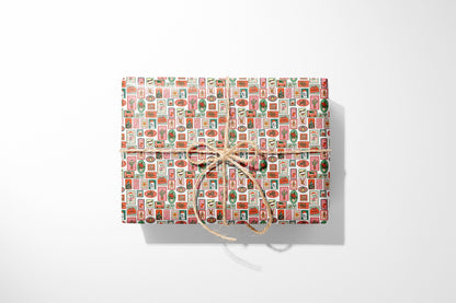 Holiday Stamp Gift Wrap