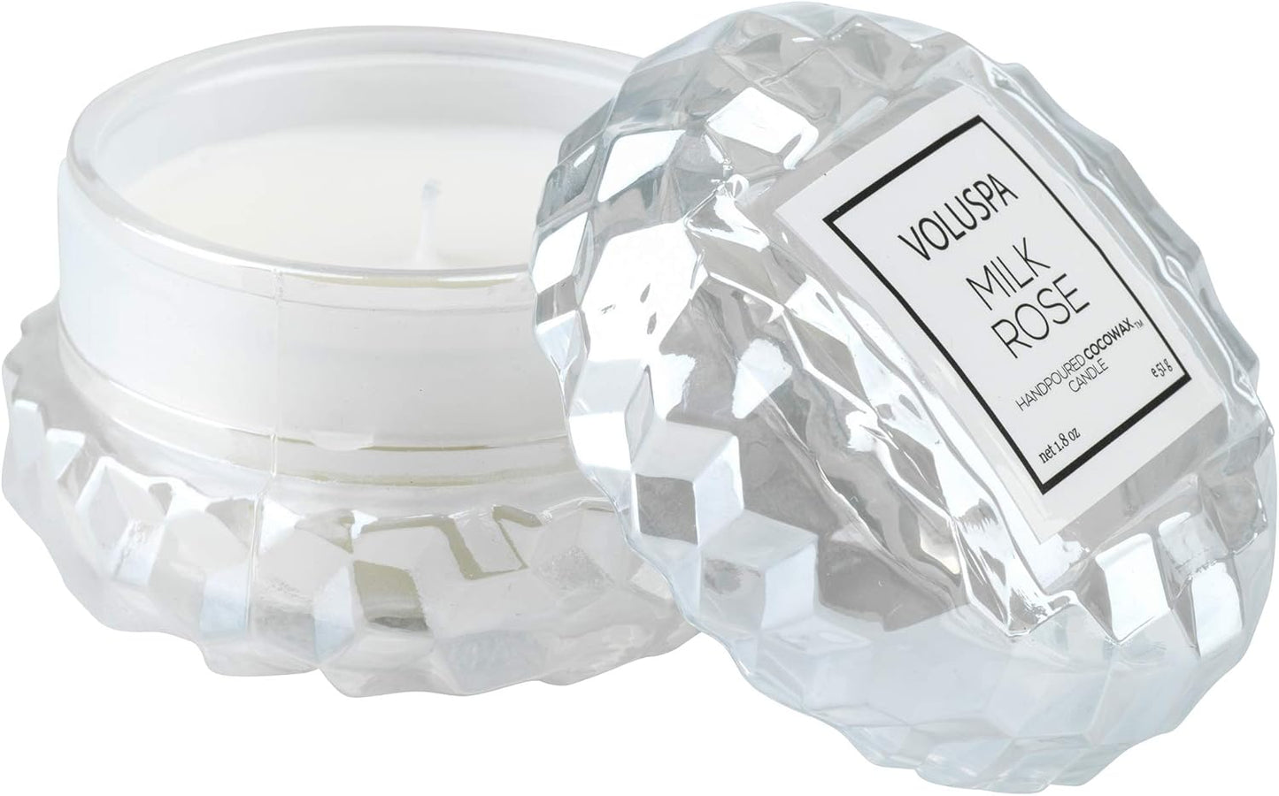 Milk Rose Macaron Candle