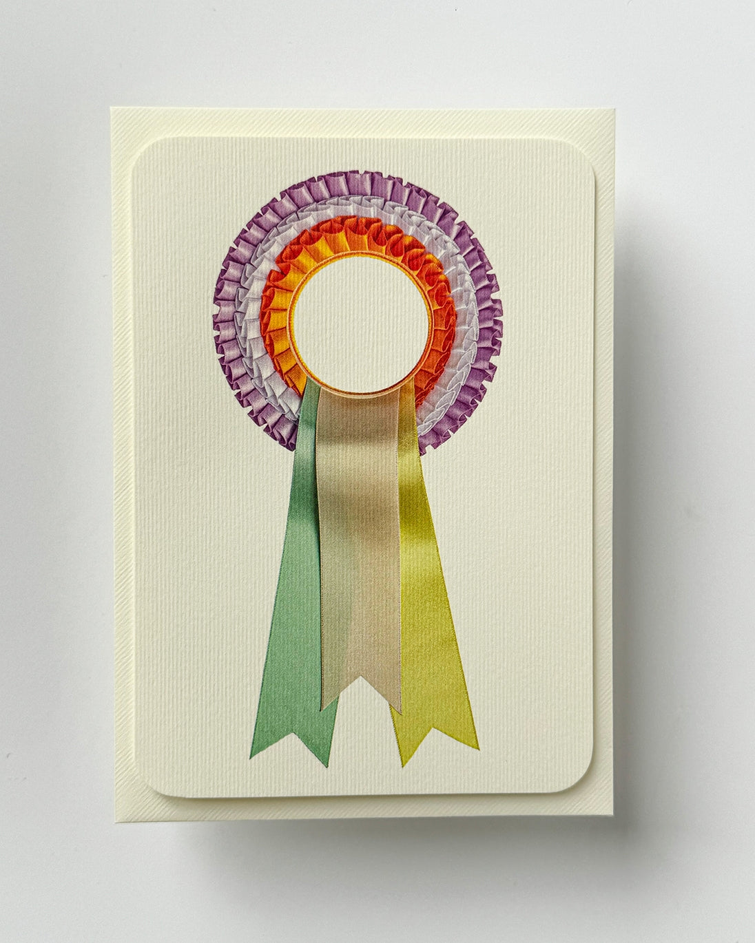 Pastel & Orange Rosette Card