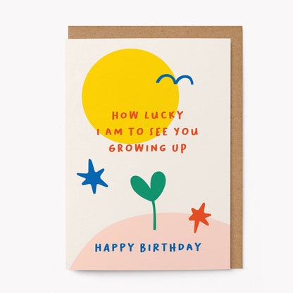 How Lucky I Am Birthday Card