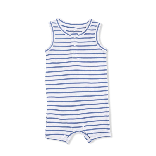 Navy Stripe Shortie Romper