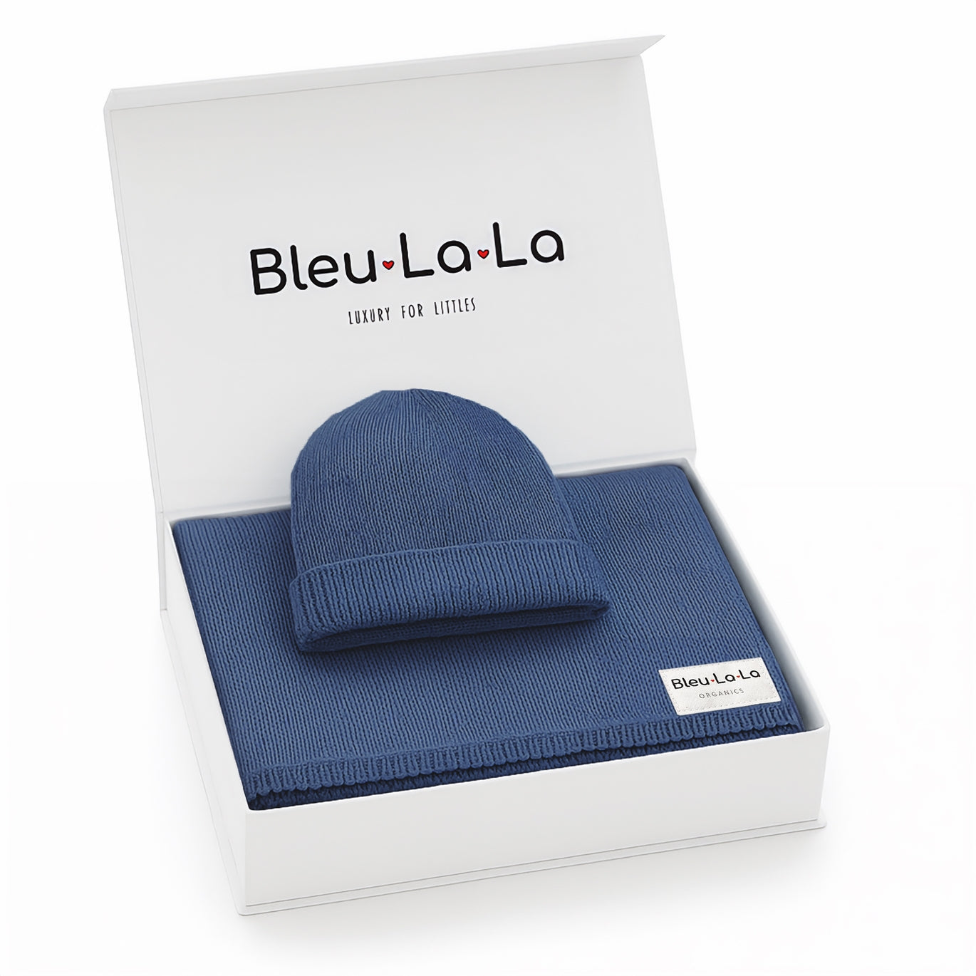 100% Organic Cotton Blanket & Hat Gift Set