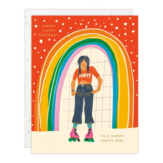Plantable Card - Rainbow Girl