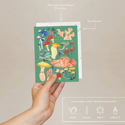 Plantable Card - Shrooms