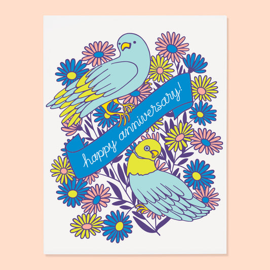 Floral Anniversary Card