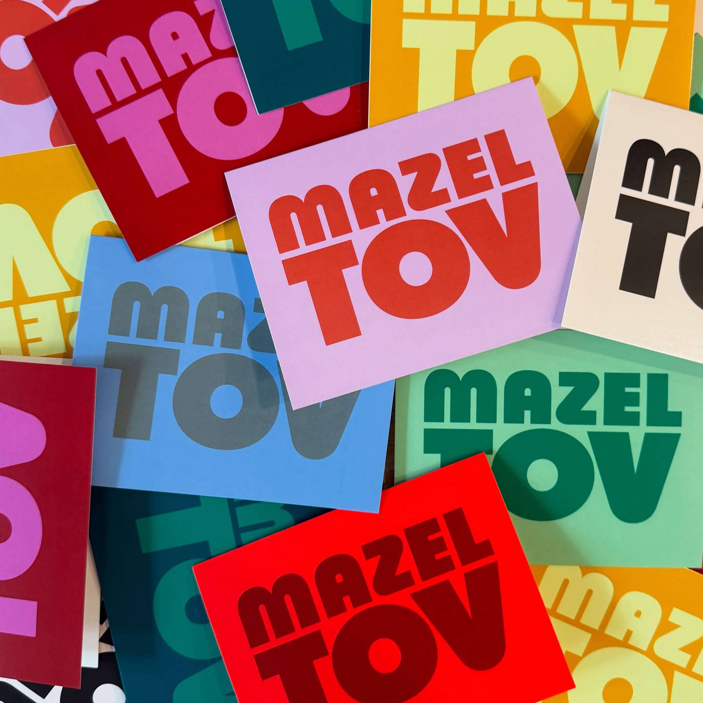 Chunky Mazel Tov Greeting Card Set