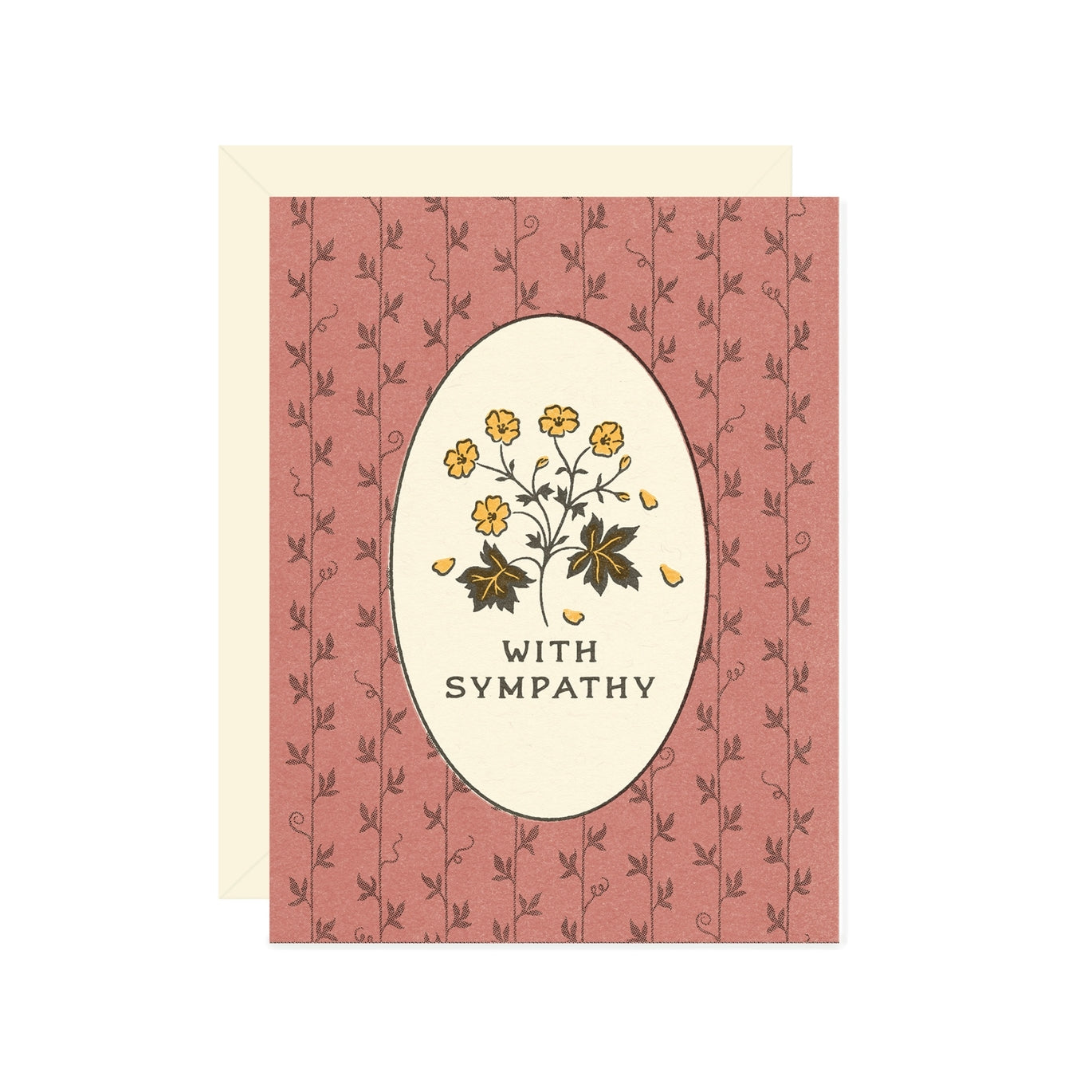 With Sympathy Wildflower Card