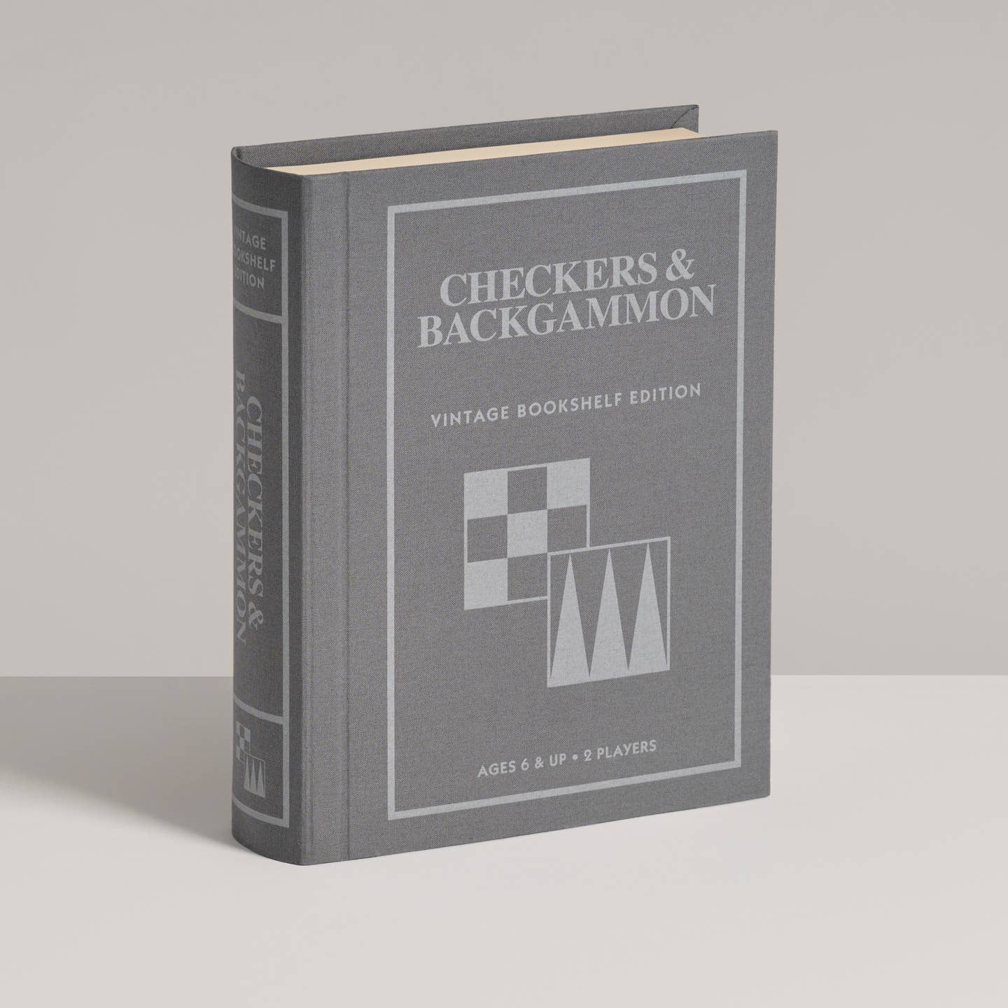Checkers & Backgammon Vintage Bookshelf Edition