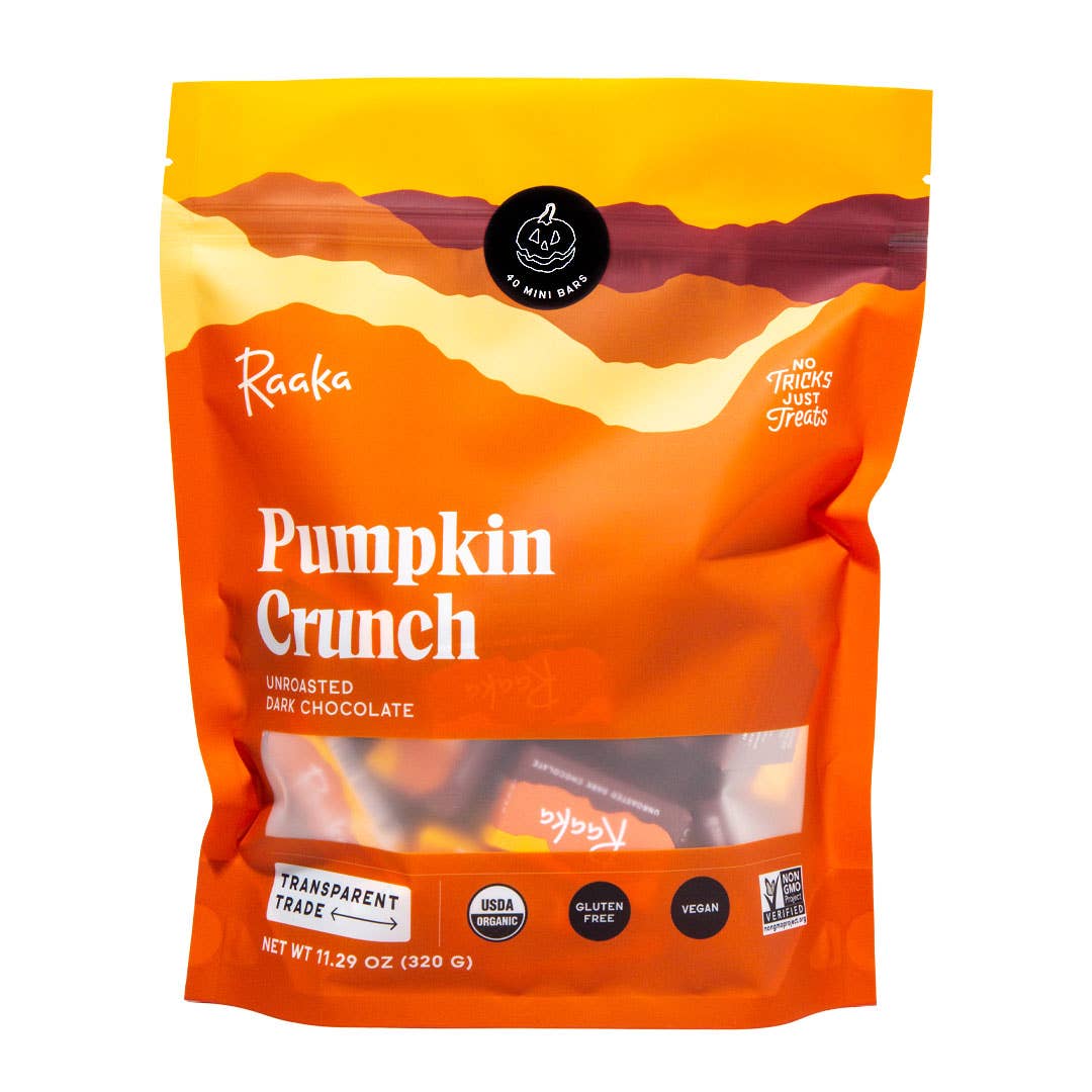 Pumpkin Crunch Mini Chocolate Bars