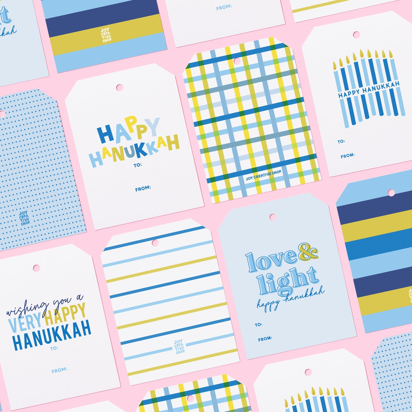 Hanukkah Mini Bag of Tags