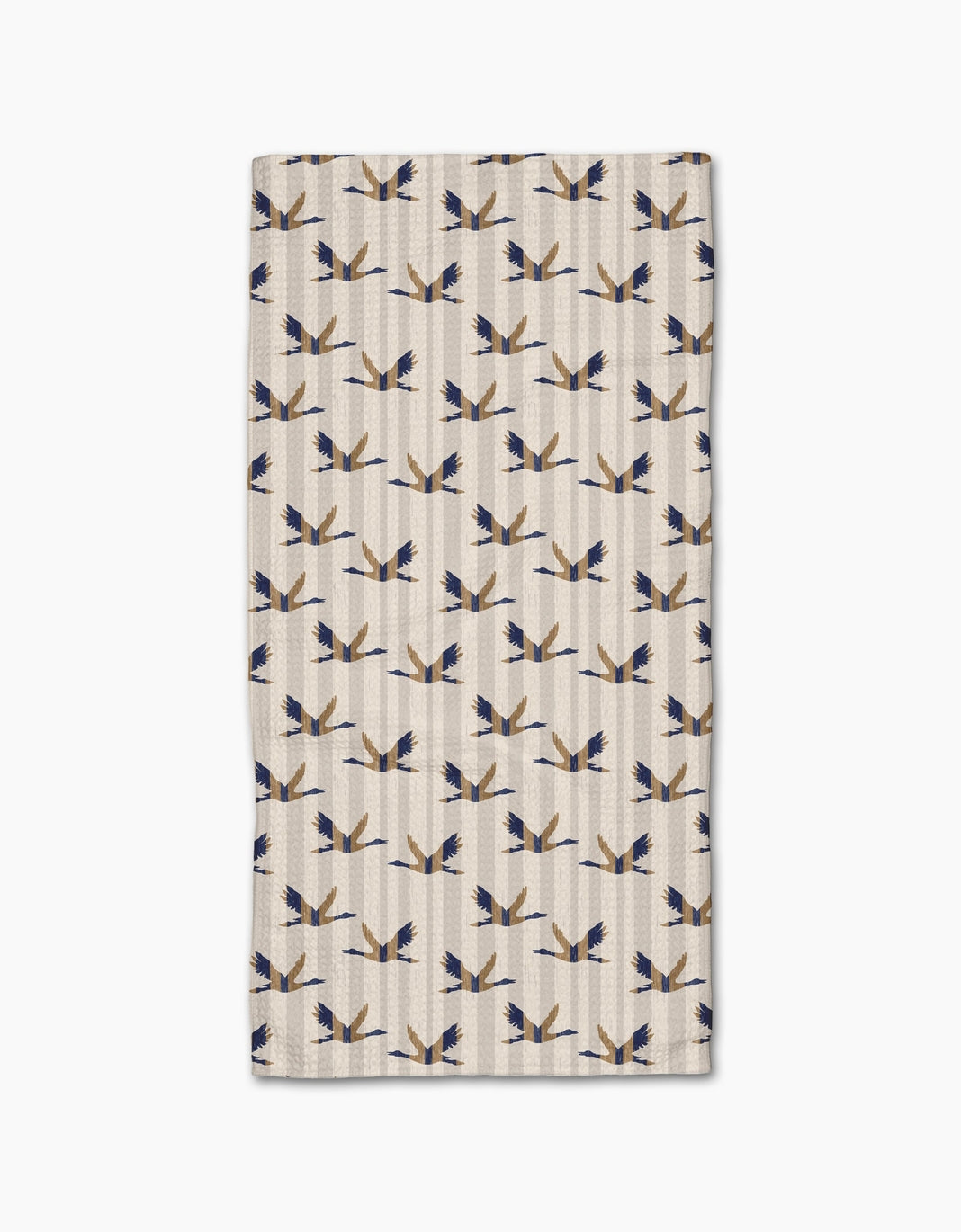 Striped Nautical Birds Bar Towel