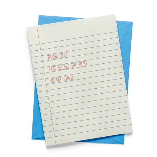 Thank You Teacher Card