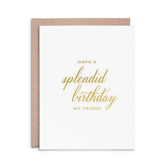 Splendid Birthday Card