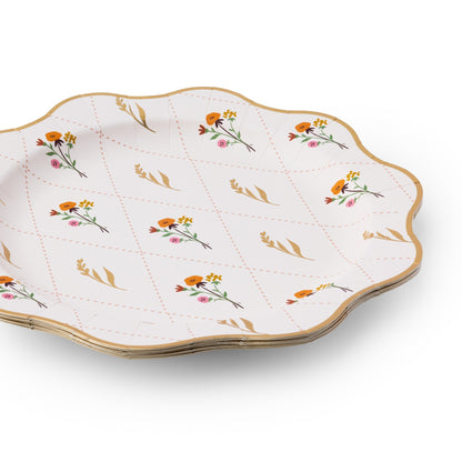Cozy Fall Floral Dinner Plates
