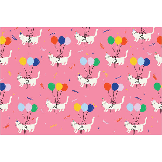 Balloon Pet Cats Gift Wrap