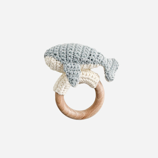 Cotton Crochet Whale Teether