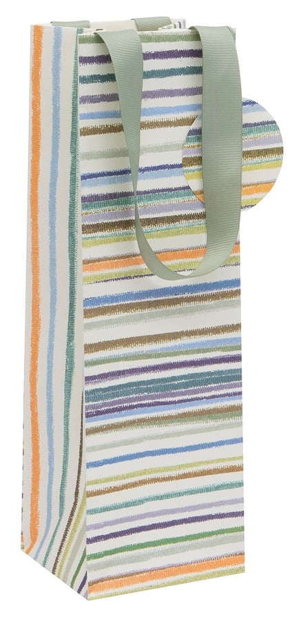 Horizontal Stripes Wine Gift Bag