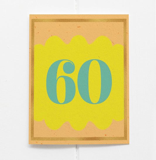 Happy Birthday 60 Card