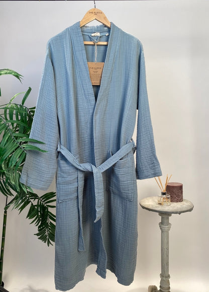 100% Cotton Muslin Robe