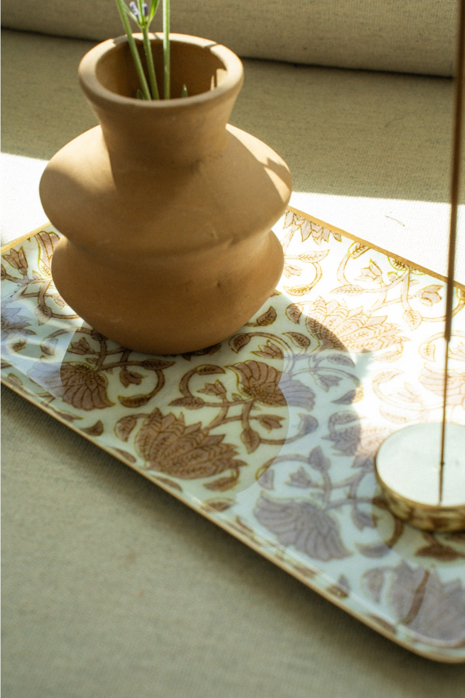 Loti Decorative Enameled Tray