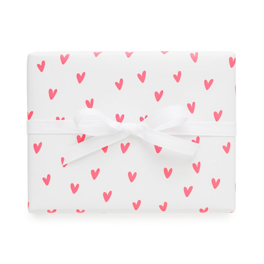 Neon Heart Wrapping Paper