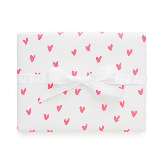 Neon Heart Wrapping Paper