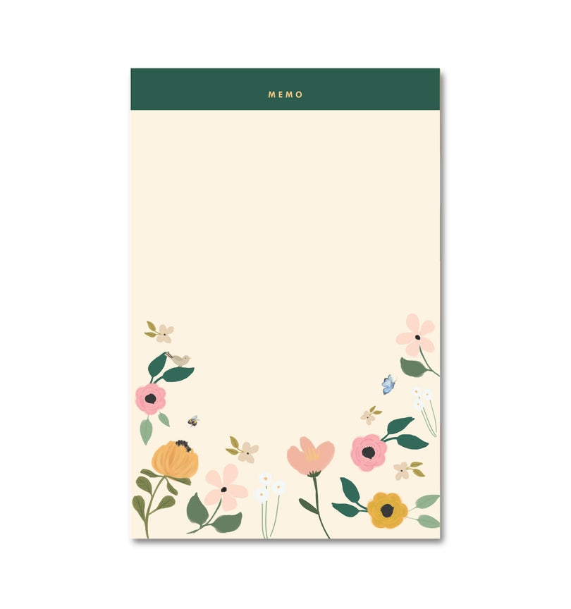 Floral Garden Memo Notepad