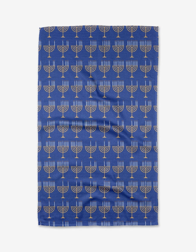 Come Light the Menorah Tea Towel