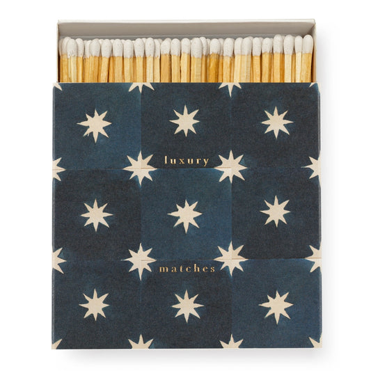 Navy Star Tile Matchbox