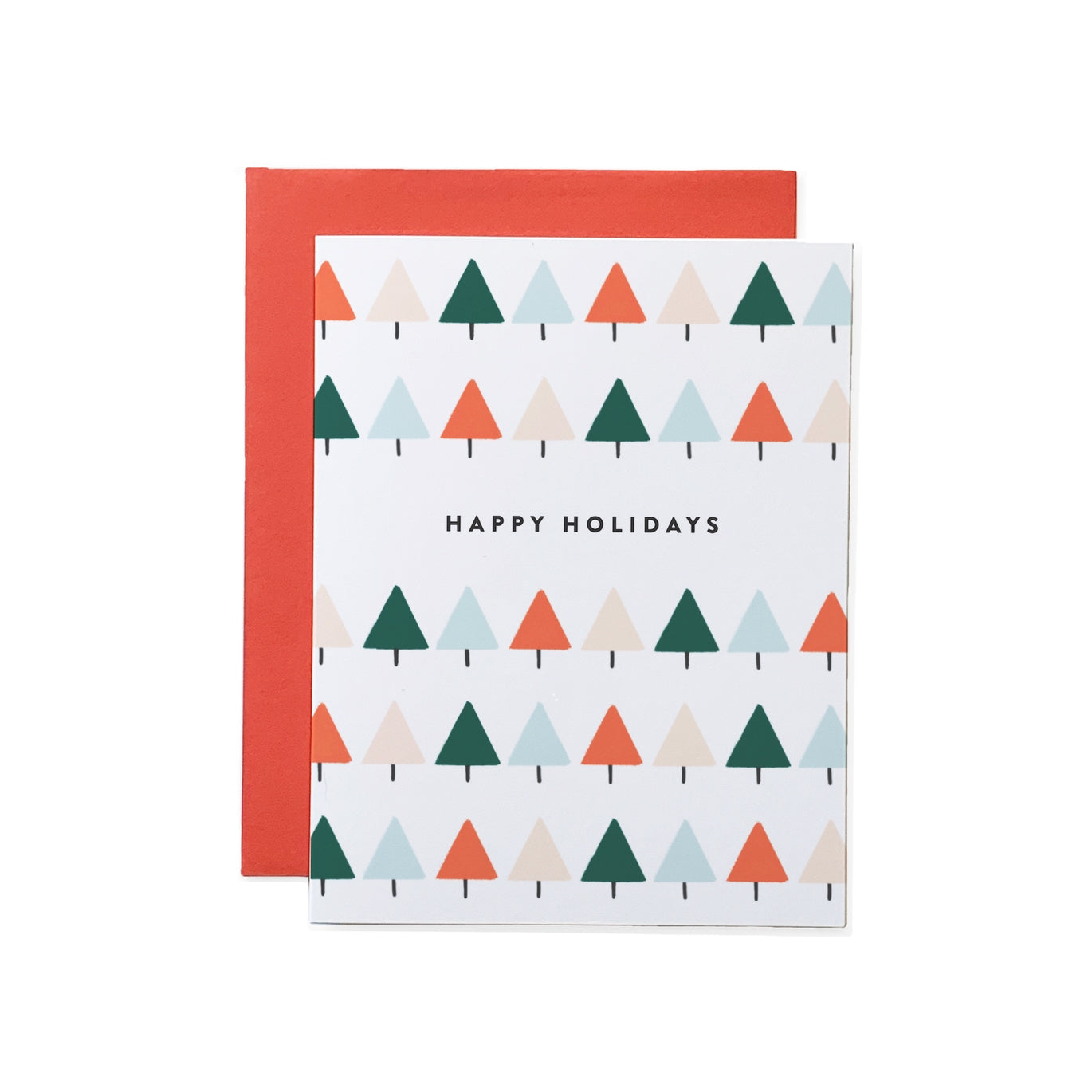 Happy Holidays Geo Tree Boxed Card Set