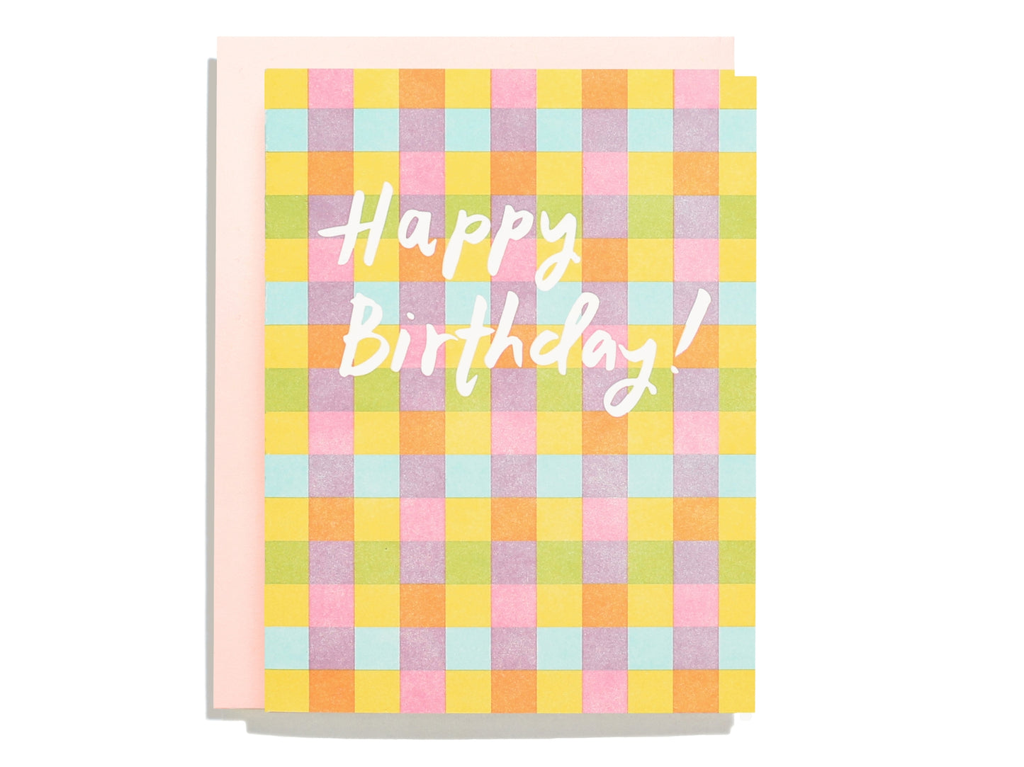 Plaid Birthday Greeting Card