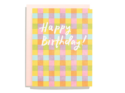 Plaid Birthday Greeting Card