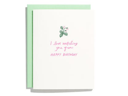 Watching You Grow Birthday Greeting Card