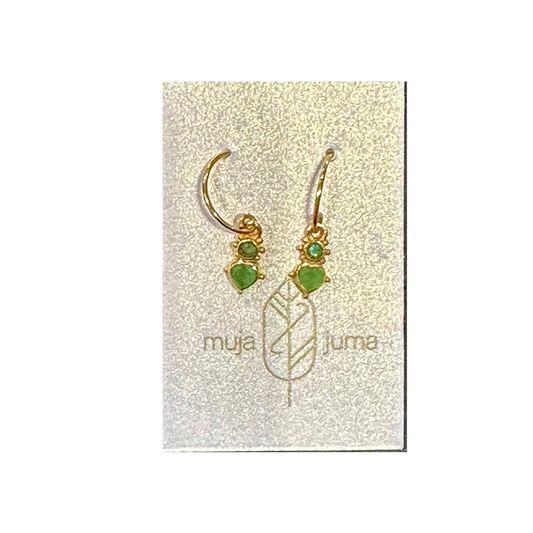 Juma Heart Hanging Earrings