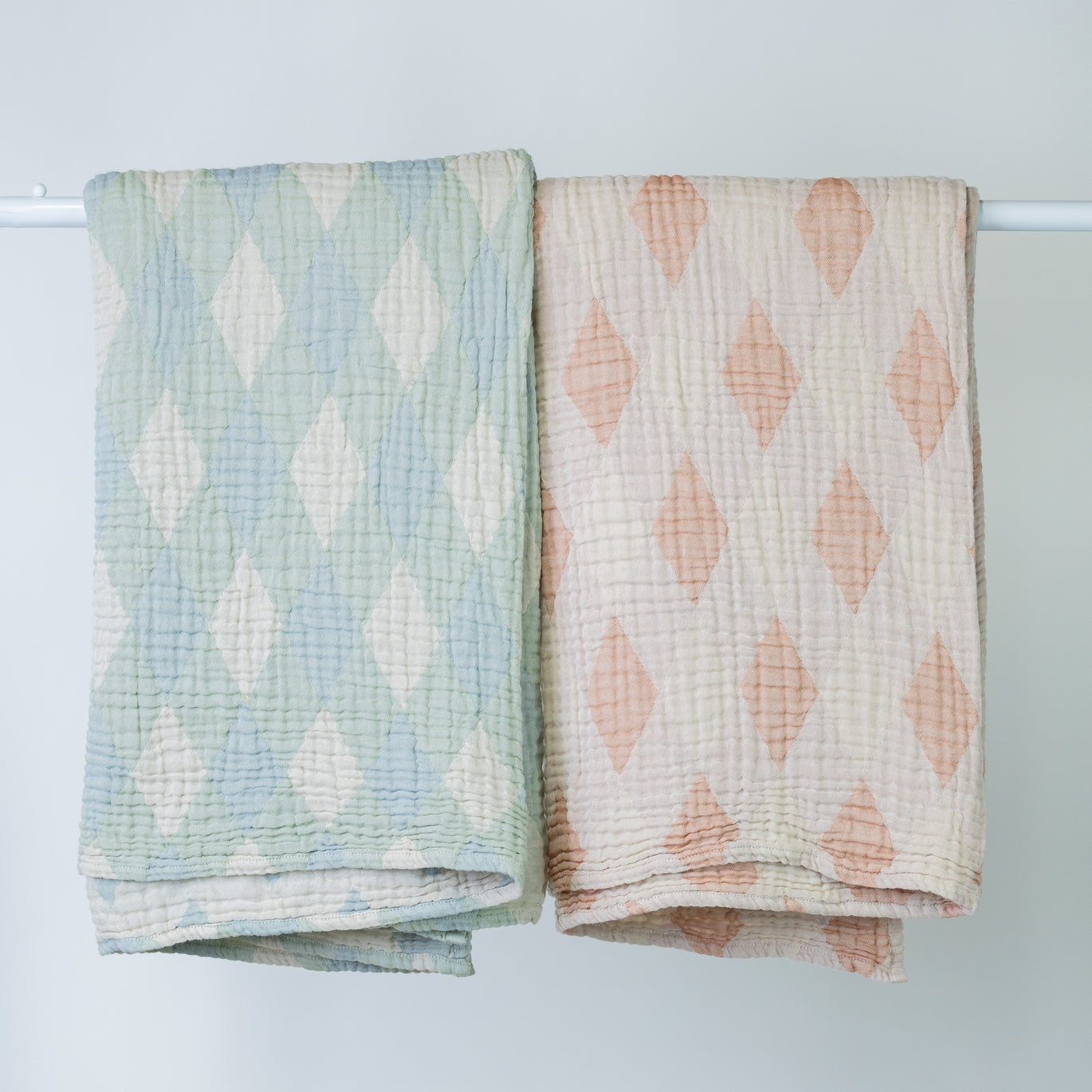 Muslin Diamond Baby Blanket