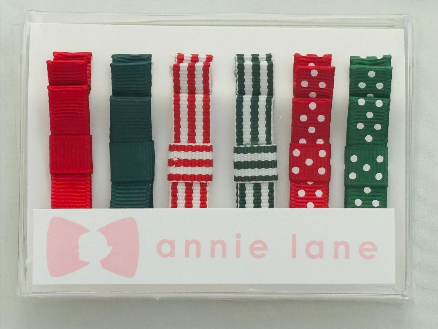 Box of 6 Holiday Hair Bows