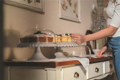 Tiffany Cake Stand with Dome