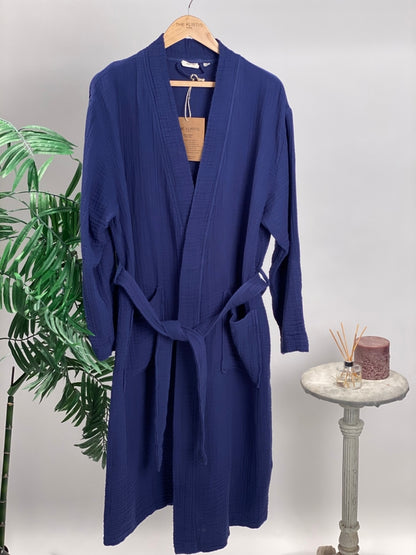 100% Cotton Muslin Robe