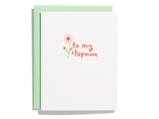 Stepmom Flower Greeting Card