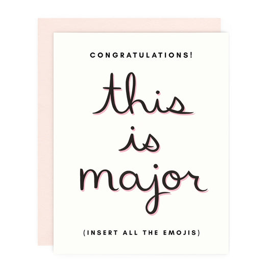 Major Congrats Card