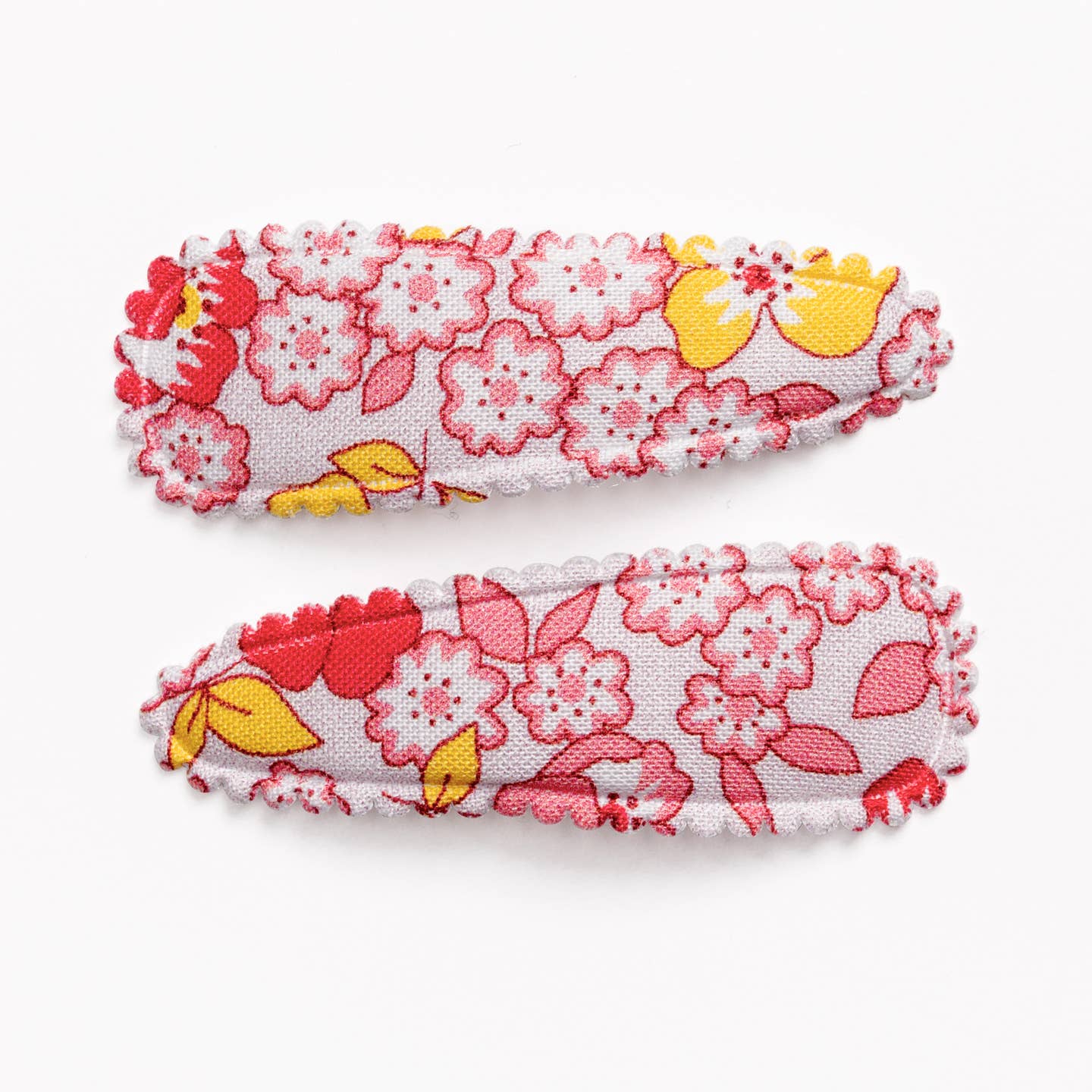 Floral Fabric Hair Clips