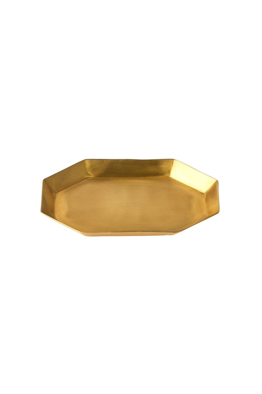 Long Octagonal Brass Tray