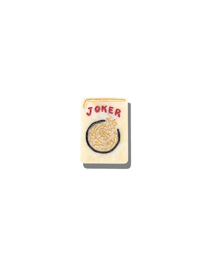 Mahjong Brooch Pin