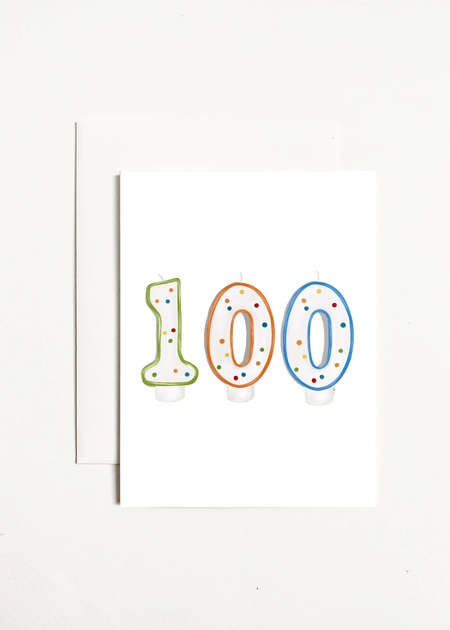 100 Birthday Candle Card