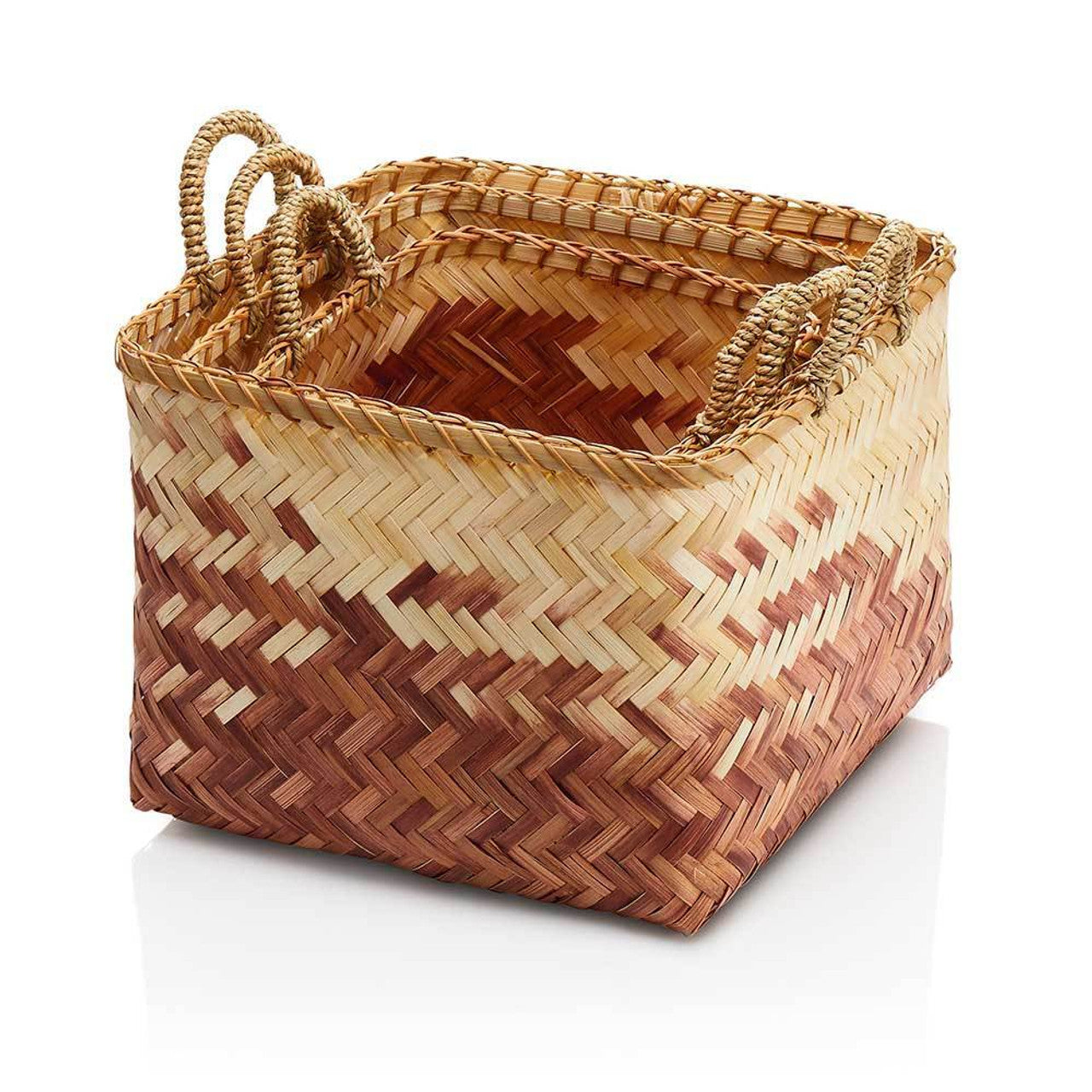 Dusk Ombre Bamboo Basket