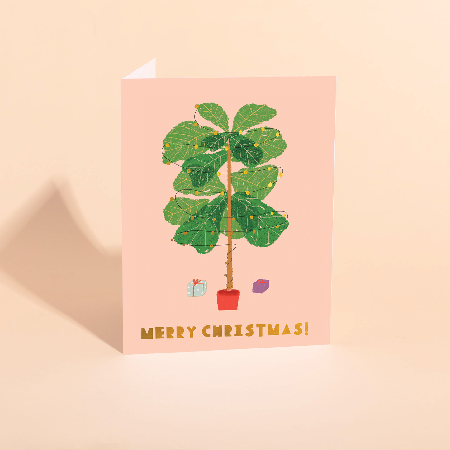 Ficus Lyrata Holiday Card