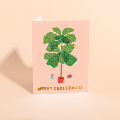 Ficus Lyrata Holiday Card
