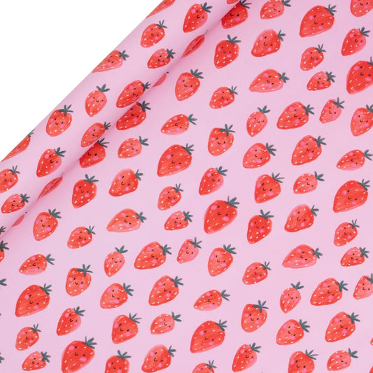 Sweet Strawberries Wrapping Paper Roll