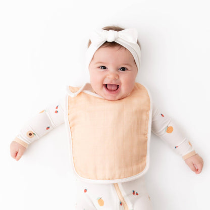 Peach Bib Set