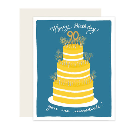 Happy 90th Birthday Card